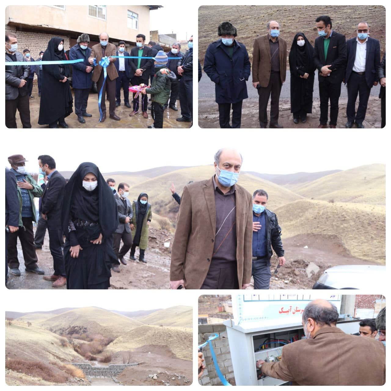 طرح های عمرانی روستای زرجه بستان شهرستان آبیک افتتاح و به بهره برداری رسید