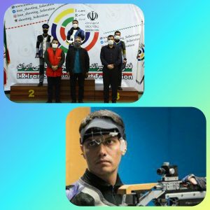 حسین باقری درجایگاه نخست رقابت های آزاد تفنگ بادی آقایان ایستاد
