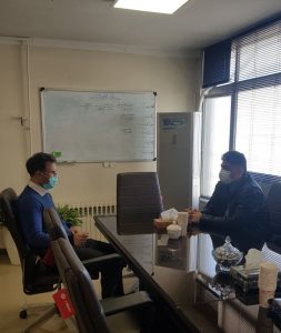 دیدار حمیدرضا دلوی سخنگوی شورای اسلامی آبیک با مدیر عامل آب و فاضلاب