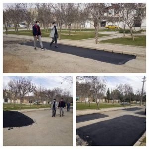 بازدید شهردار از روند طرح آسفالت و لکه گیری نوارهای حفاری اگو و معابر شهری