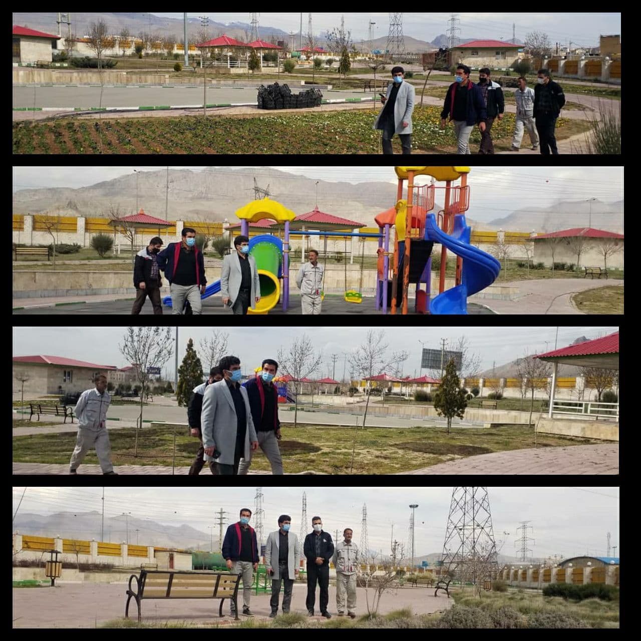 بازدید شهردار از روند اجرای طرح گل کاری شهری "بوستان بانوان پروین اعتصامی"