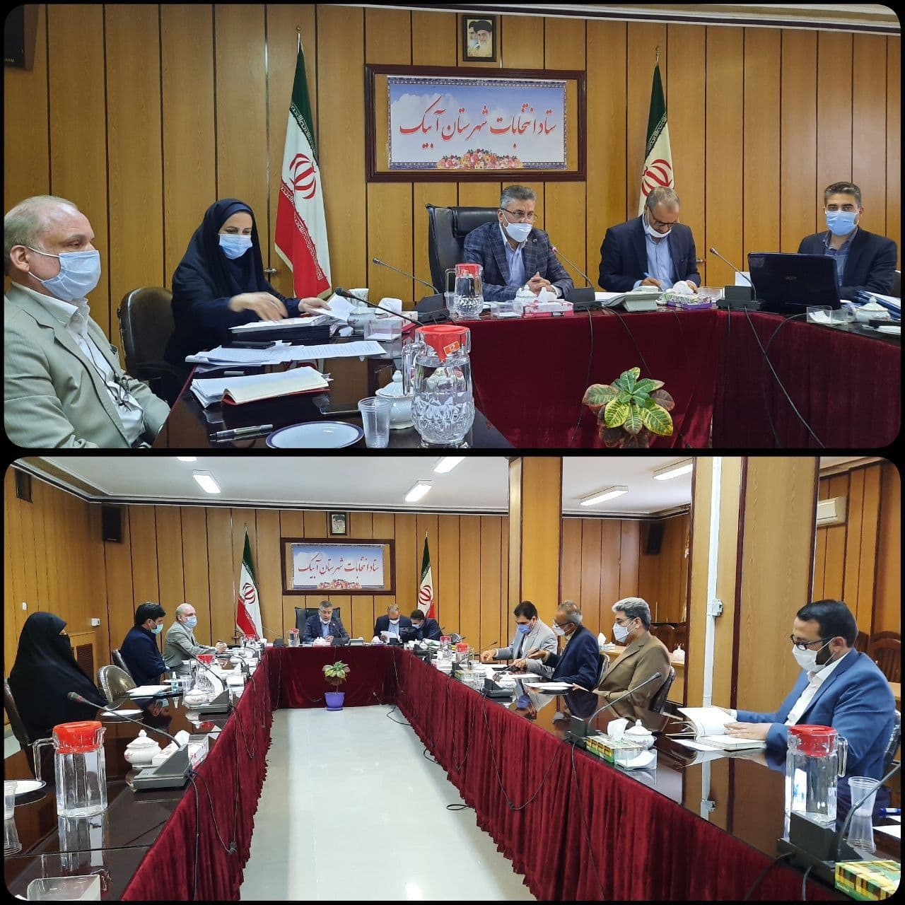 اولین جلسه ستاد انتخابات شهرستان آبیک در سال جدید برگزار شد