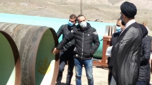بازدید امام جمعه و اعضای شورای رسانه آبیک از روند اجرایی پروژه انتقال آب سد طالقان به آبیک